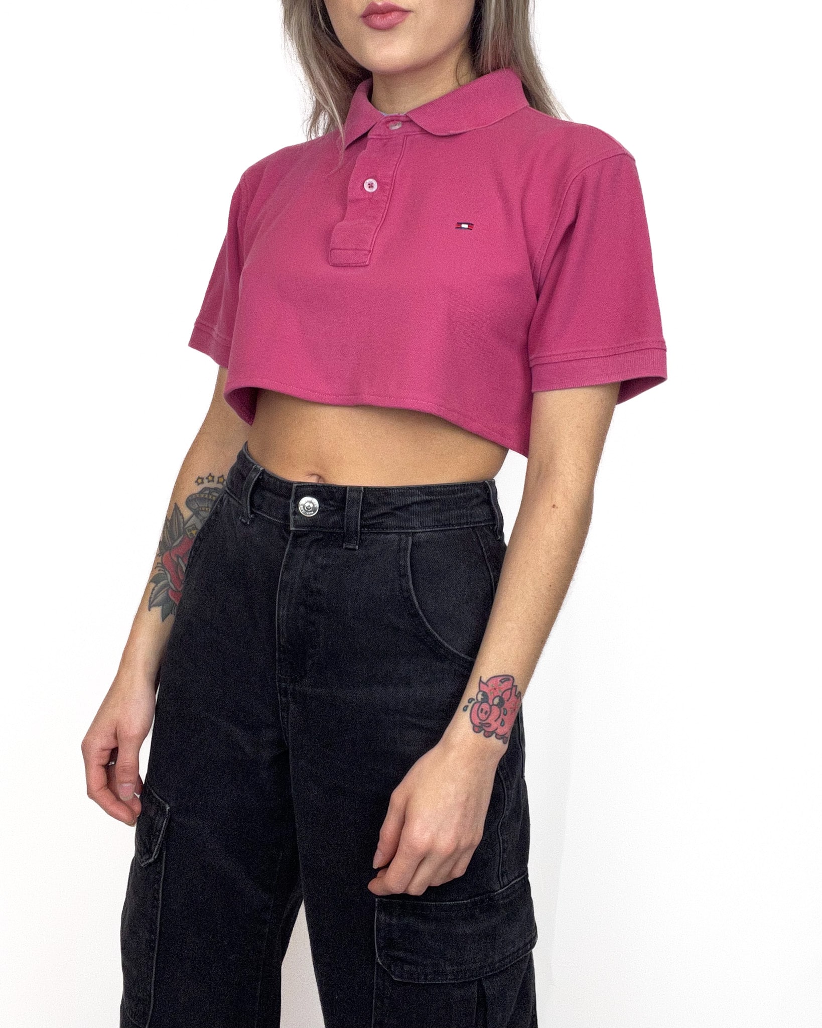 Tommy hilfiger sale polo crop top