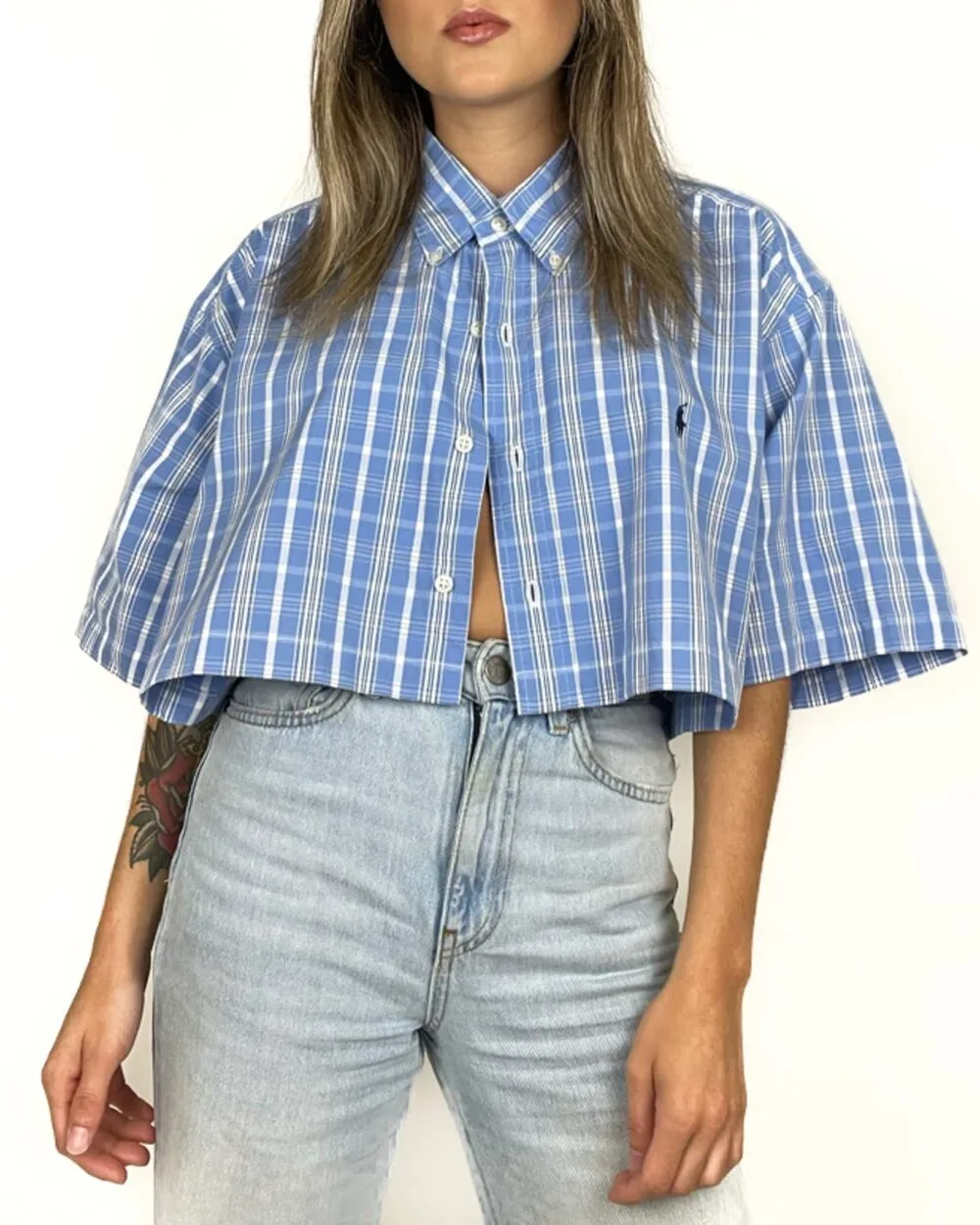 Camisa crop top Ralph Lauren