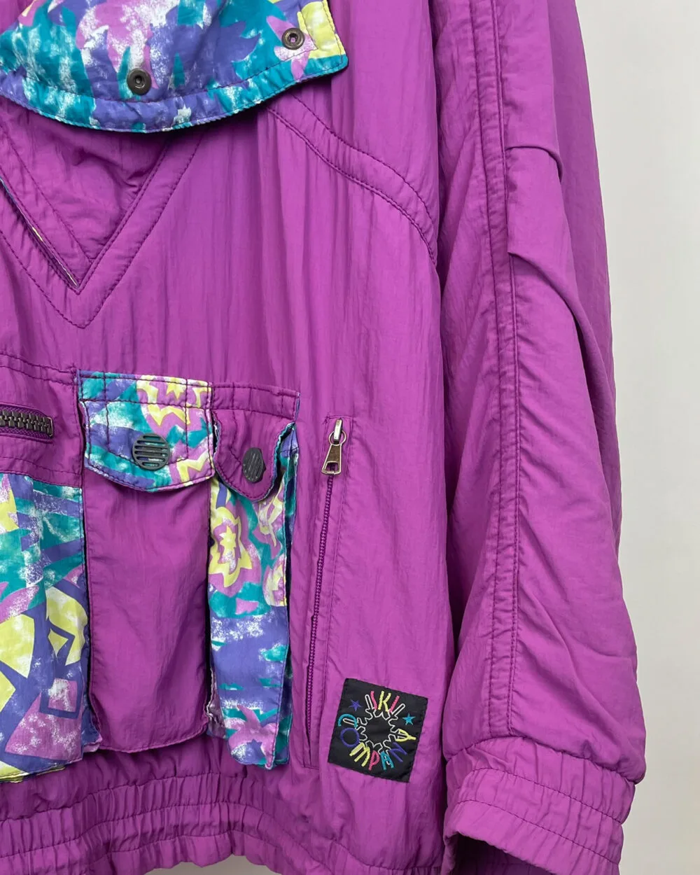 Ski jacket vintage floreada - Imagen 2